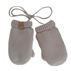 Calikids - Mitaines d'hiver doublée en tricot doux - Beige